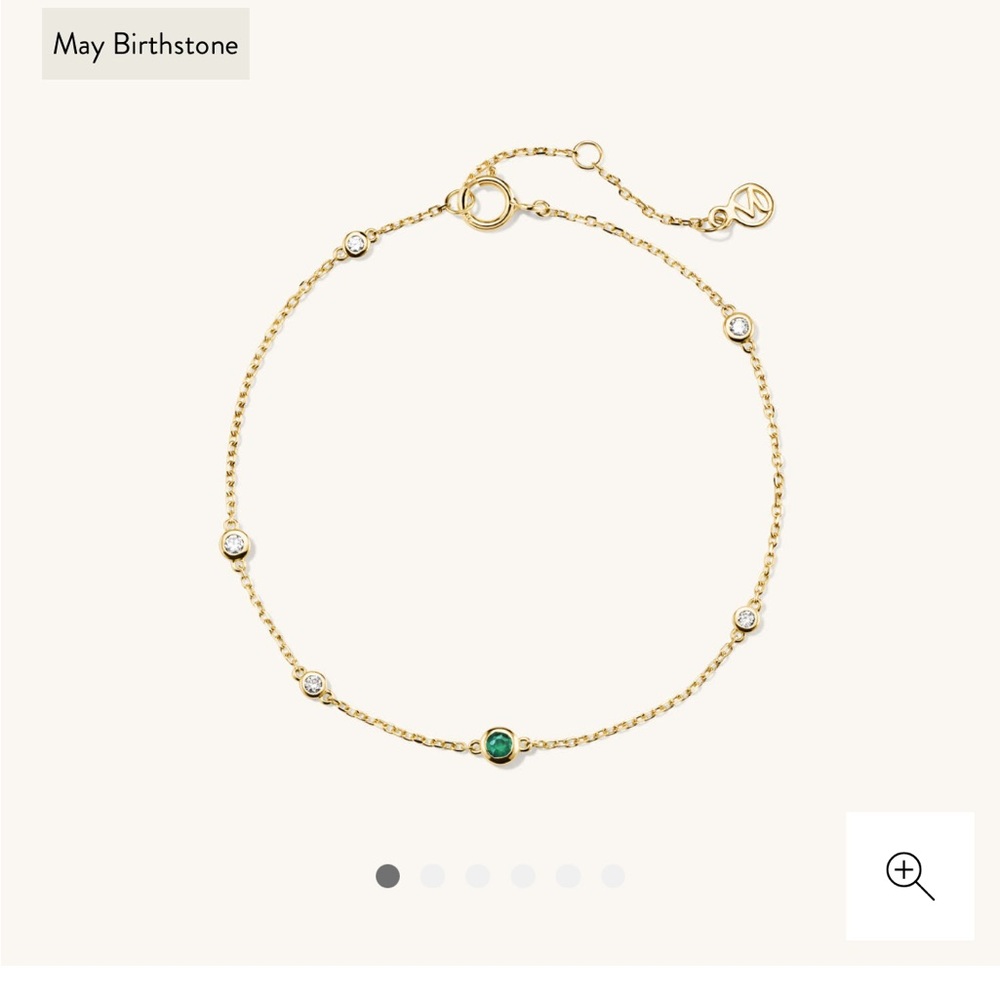 Mejuri Gemstone Station Bracelet